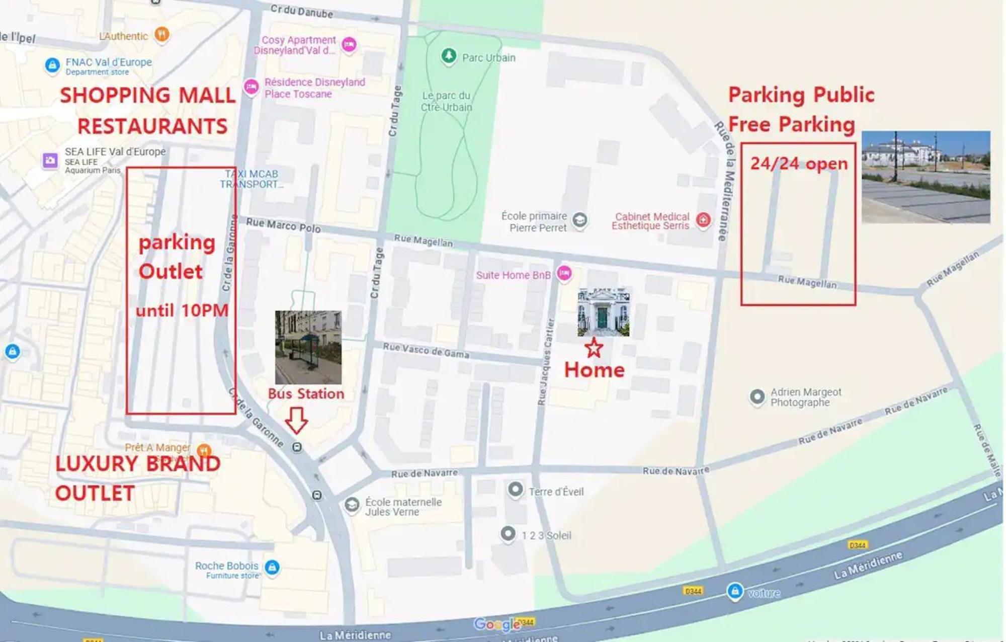Le Cartier Appt F3, 7Mn Disneyland, Parking,Terrace Serris Exterior foto